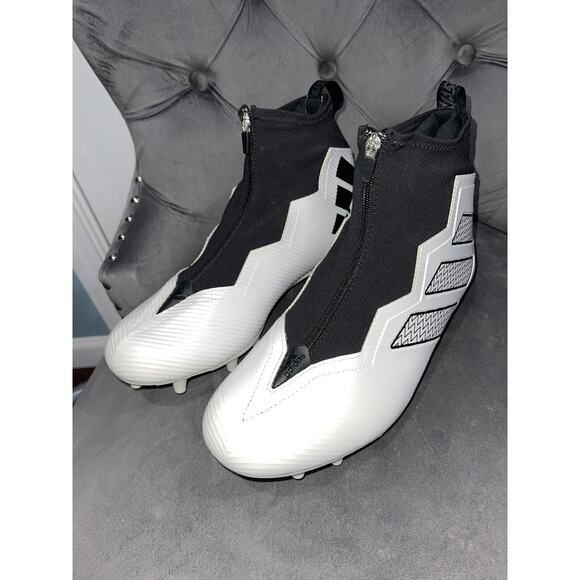 NEW SZ 11: Adidas Men's Nasty Fly 2E Team Football Cleats White/Black GX1781 - Picture 3 of 7